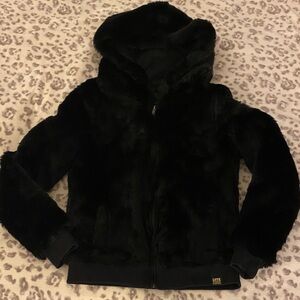 Faux Fur Hooded Jacket
